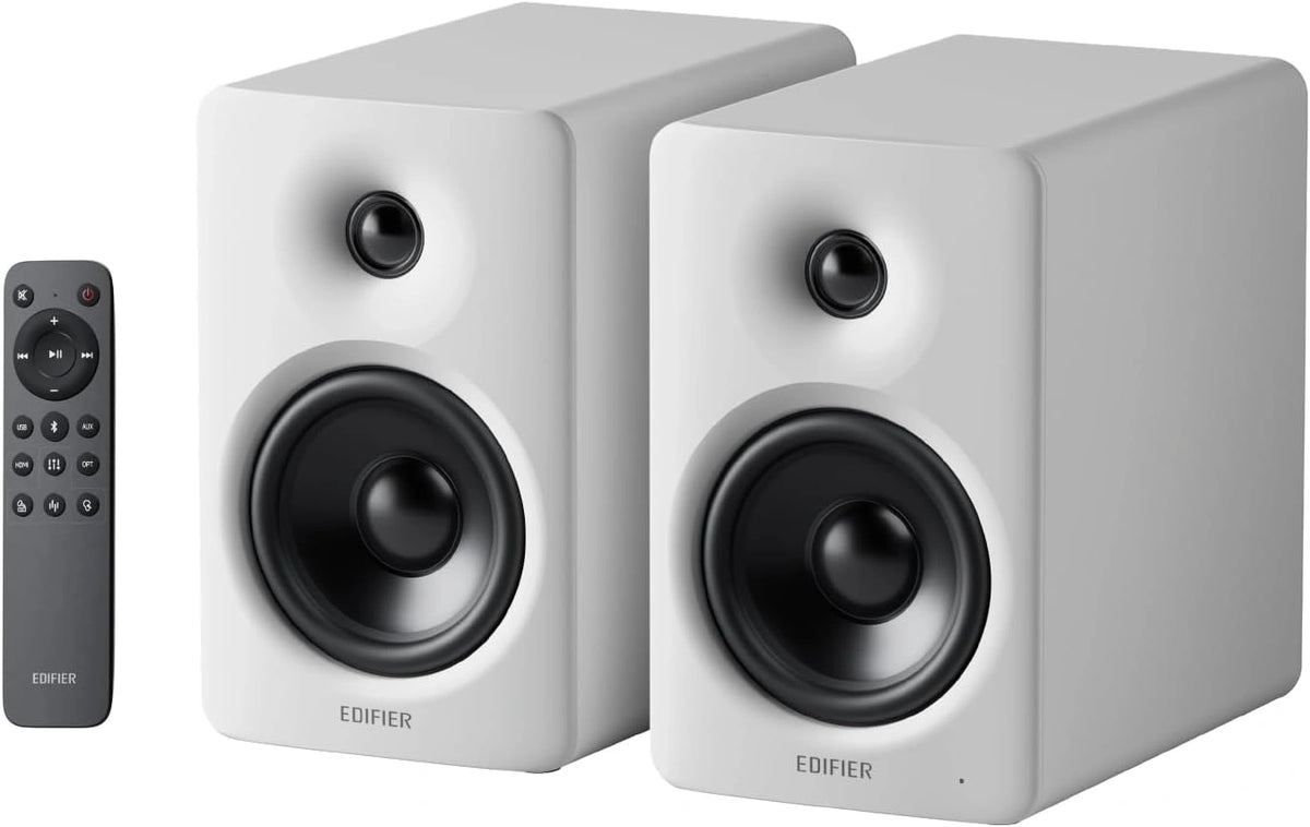 Sprzęt audio Edifier M90 – półki, kolor biały, moc 100 W, do codziennego zastosowania