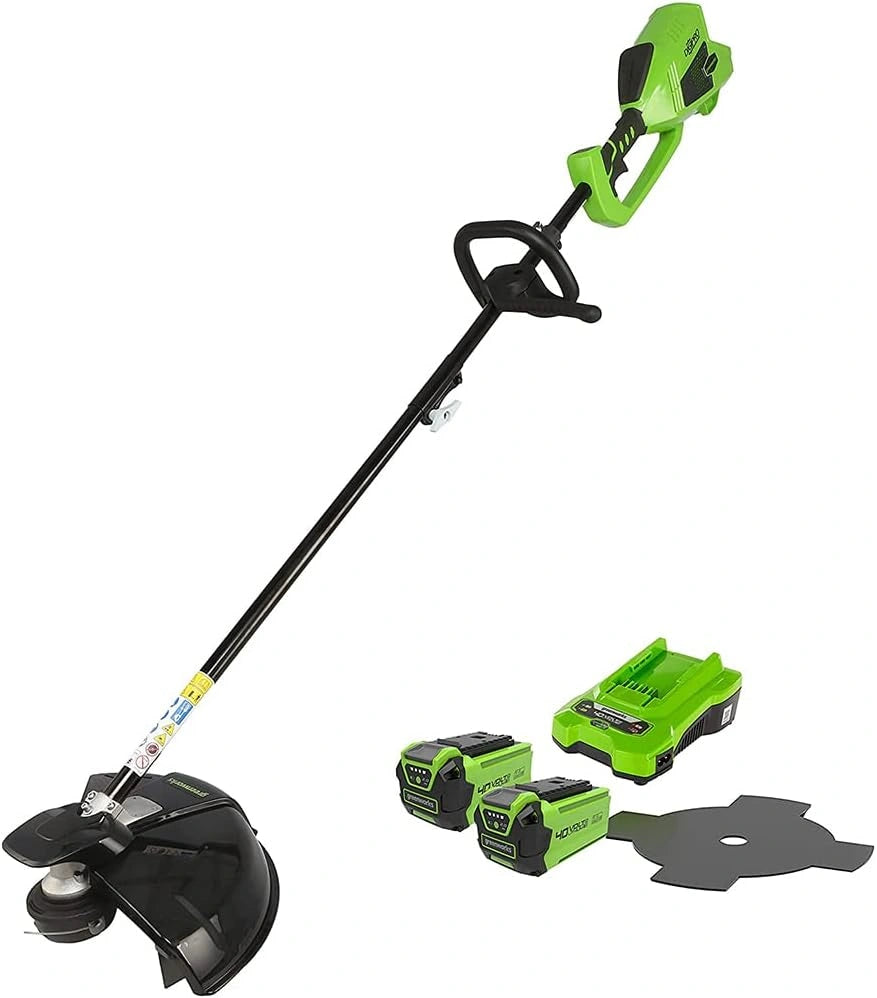 Podkaszarka Greenworks GD40BCK2X – regulacja wysokości, napięcie 40 V, do codziennego zastosowania