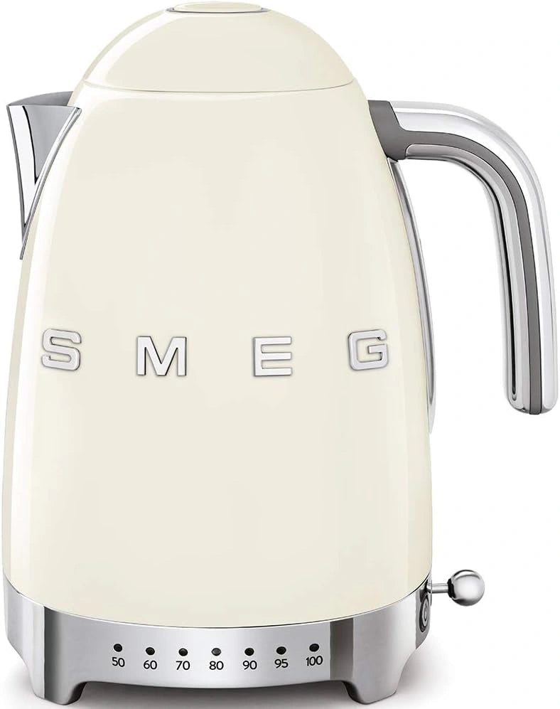 Czajnik elektryczny SMEG – kolor beżowy, moc 2400 W, pojemność 1,7 l, do codziennego zastosowania