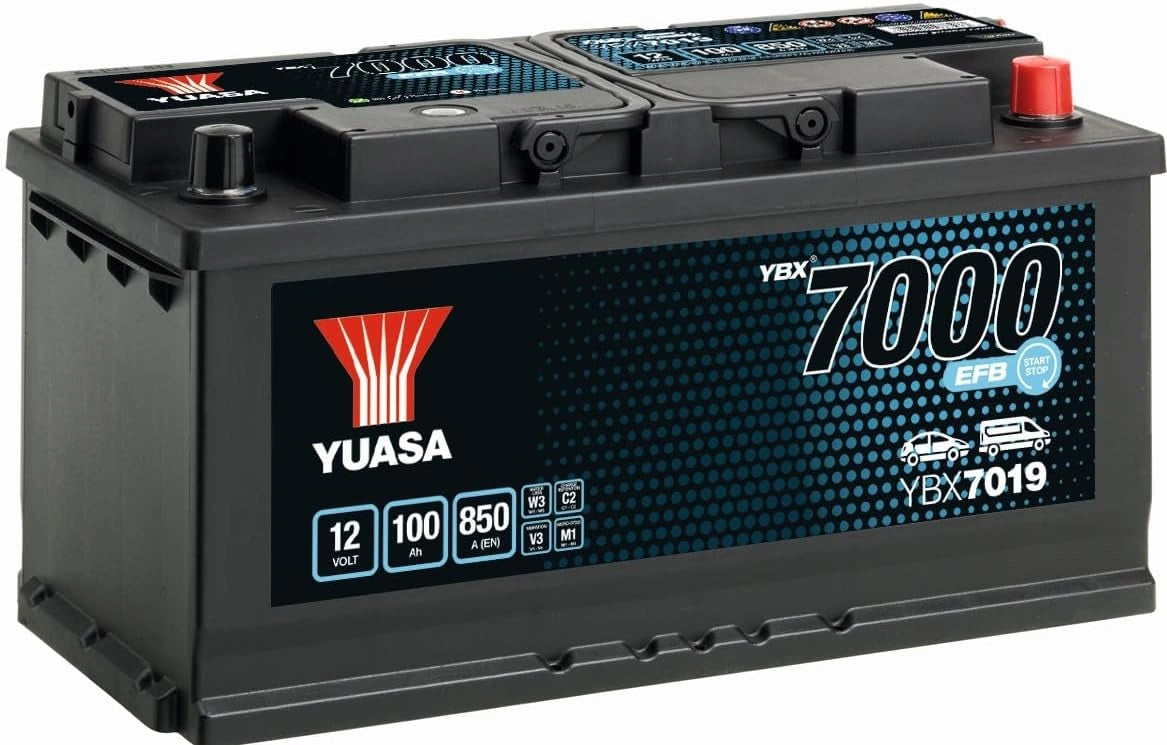 Akumulator samochodowy YUASA YBX7019 12 V 100 Ah 850 A, 353 × 175 × 190 mm