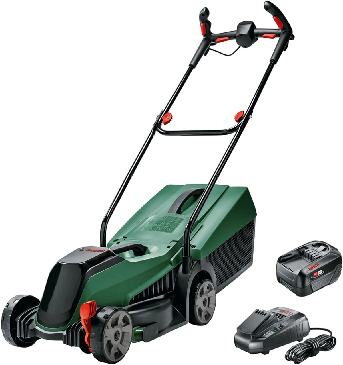 Kosiarka akumulatorowa Bosch CityMower 18V-32-300 32 cm z akumulatorem, zielona