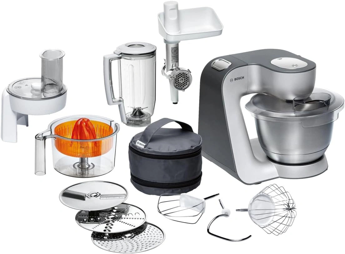 Robot kuchenny Bosch MUM5 – kolor srebrny, moc 900 W, do codziennego zastosowania