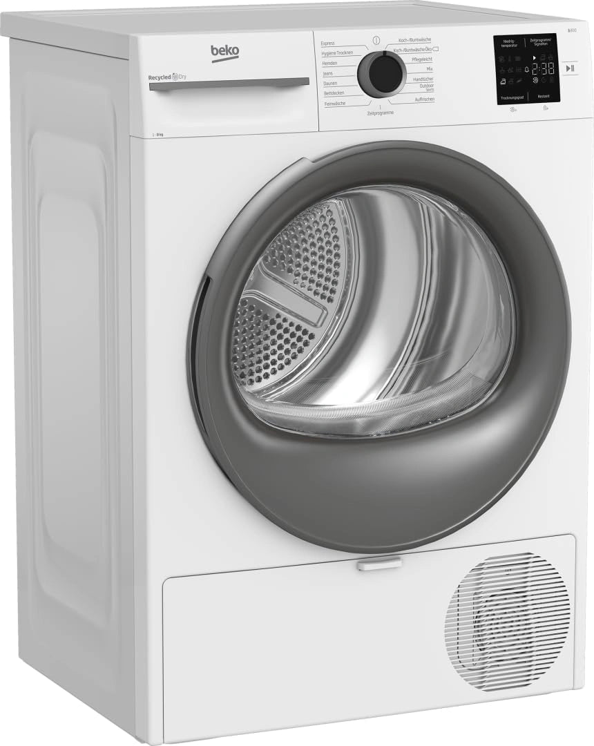 Suszarka do ubrań Beko BM3T38210W1 – pompa ciepła, kolor biały, do codziennego zastosowania