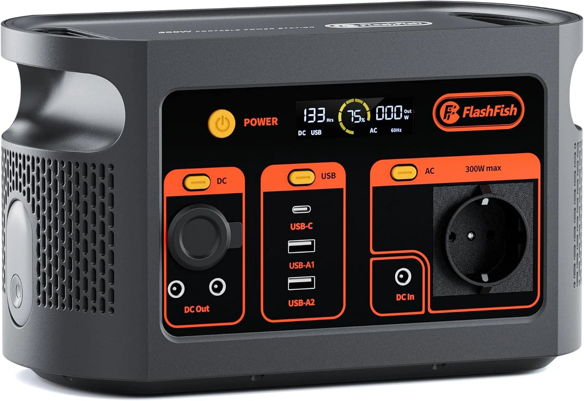 Akumulator Flashfish – moc 300 W, energia 179 Wh, do zgodnych urządzeń lub pojazdów