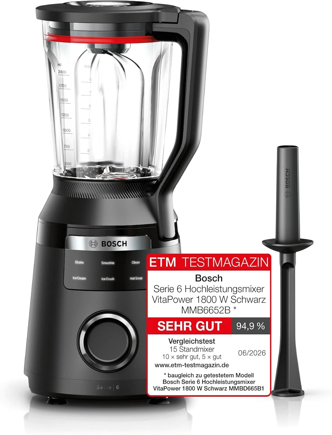 Urządzenie kuchenne Bosch VitaPower – moc 1800 W, do codziennego zastosowania