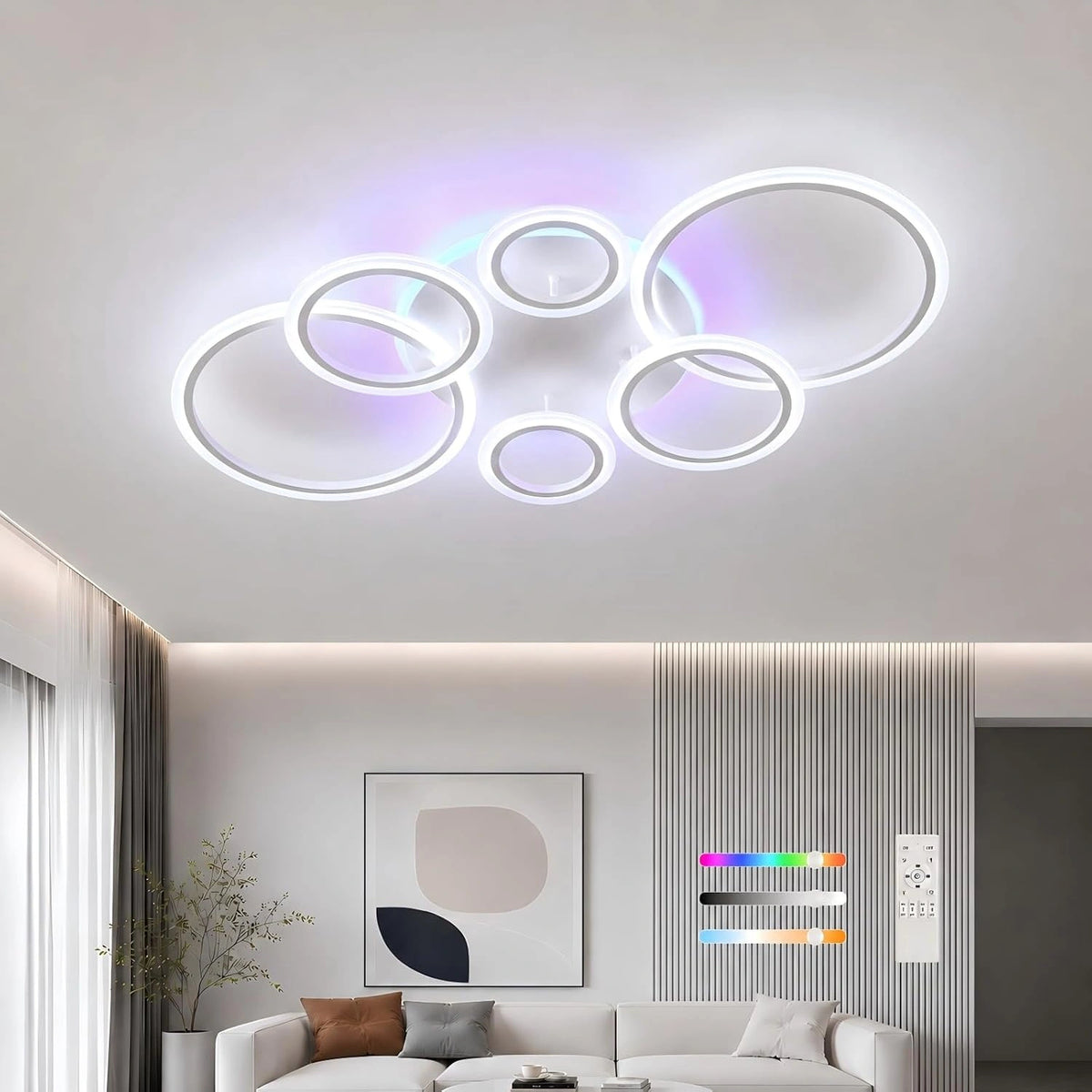 Oświetlenie Lampa – kolor biały, moc 70 W, wymiary 102 x 54 cm, do codziennego zastosowania