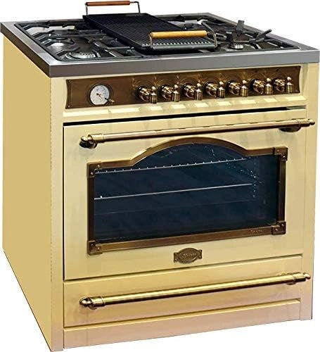 Kuchenka gazowo-elektryczna Kaiser HGE 93555 ElfEm 90 cm z piekarnikiem 115 l, kremowa