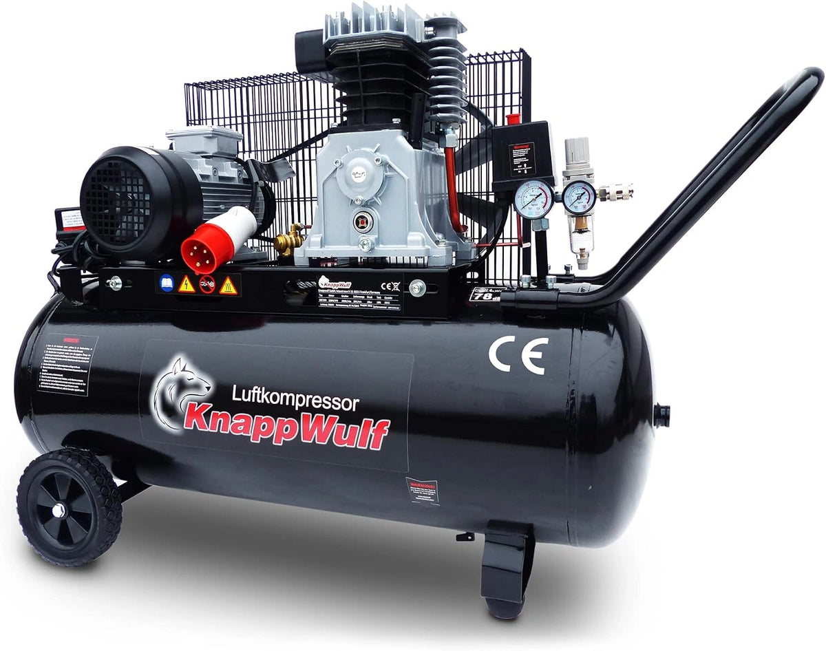 Kompresor KnappWulf KW3300 100 l, 400 V, 3000 W, 10 bar, czarny