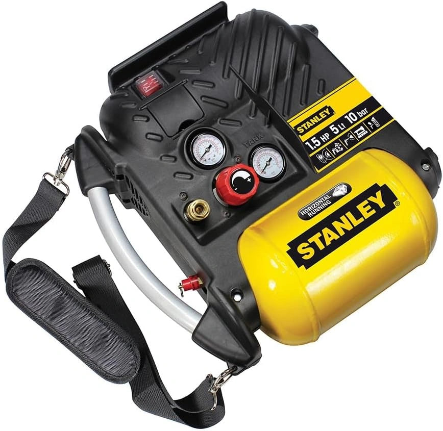 Kompresor Stanley DN200/10/5 z uchwytem do przenoszenia, żółto-czarny