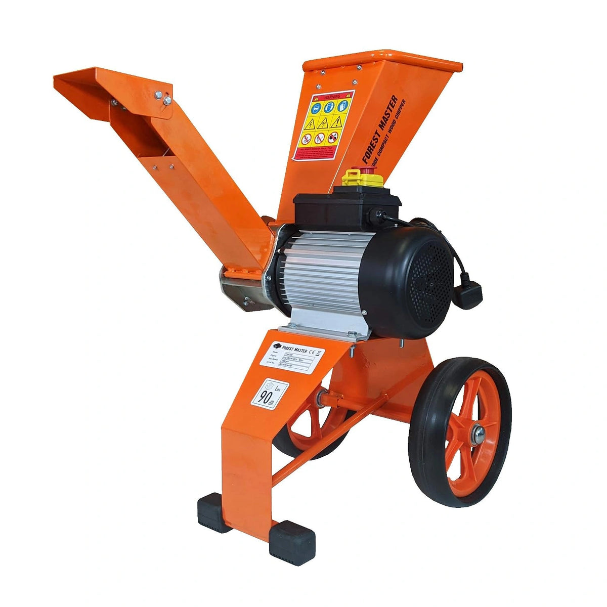 Elektryczny rozdrabniacz do gałęzi Forest Master FM4DDE 2800 W, pomarańczowy