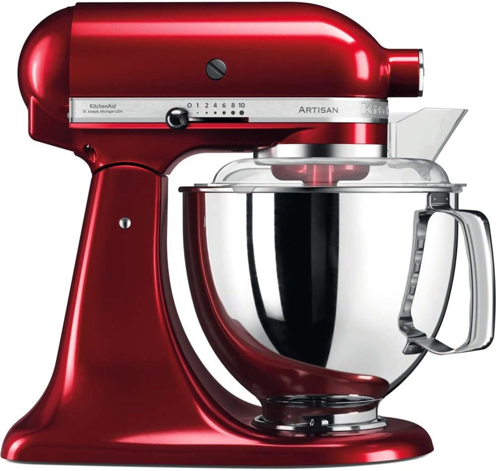 Robot planetarny KitchenAid Artisan 5KSM175PSECA 300 W z misą, czerwono-srebrny